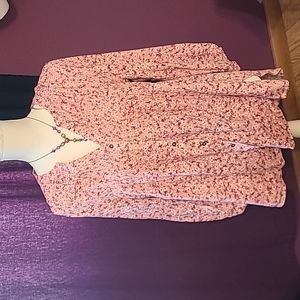 Knox Rose tunic blouse, sz M, pink